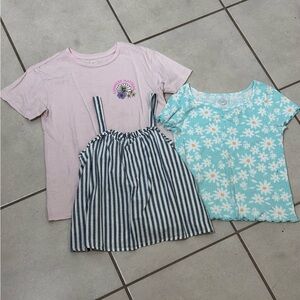 Wonder‎ Nation Kids Girls 3-Shirts, Blouses size M(7-8).